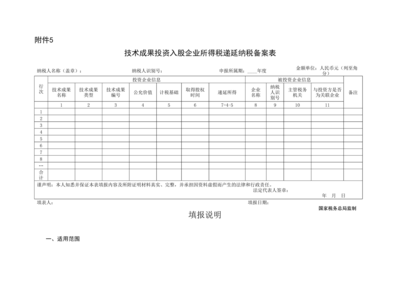 技術(shù)成果投資入股企業(yè)所得稅遞延納稅備案實(shí)務(wù)指南